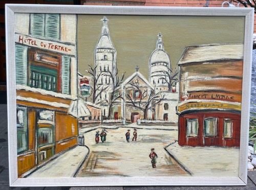 Vintage street scene - street,
