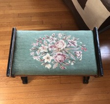 Panca poggiapiedi vintage