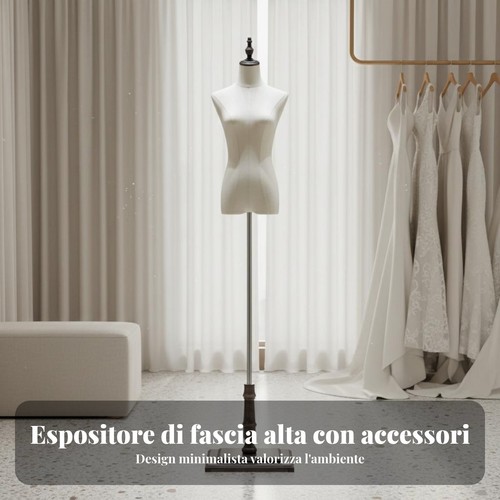 Manichino mezzo busto con - busto,