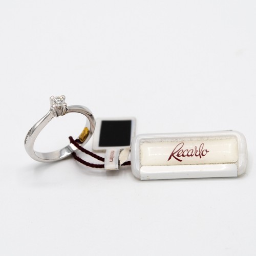 Anello recarlo solitario in - a,