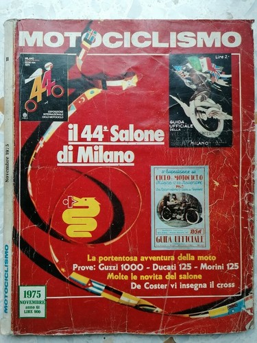Motociclismo novembre 1975 - motociclismo,
