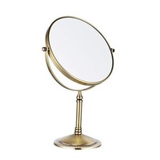  Specchio Trucco da Tavolo, Doppio Lato 1X-10X, 360 13,8"L x 7,9"W Bronzo Antico