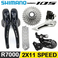 Gruppo bici strada Shimano 105 R7000 2x11 deragliatore anteriore posteriore cassetta cambio