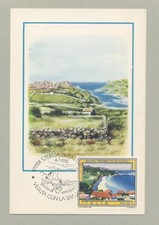 SANTA TERESA DI GALLURA CARTOLINA FILATELICA 1981 - MAXIMUM CARD