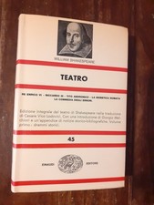 WILLIAM SHAKESPEARE - TEATRO -