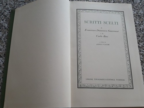 Scritti scelti guerrazzi - scritti,