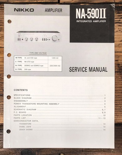 Nikko 590 amplificatore - na-590,