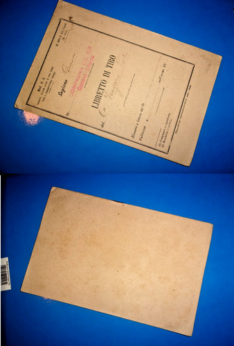 Libretto tiro originale - tiro,