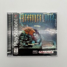 Treasures of the Deep PlayStation 1 PS1 manuale con scheda di registrazione