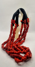 ROSSO CORALLO COLLANE PASTA DI VETRO COLLANE ETNICHE