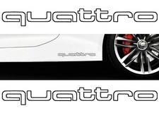 2 x Audi Quattro Outline vinyl