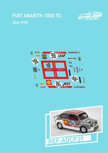 Calcas fiat abarth - abarth, 1000