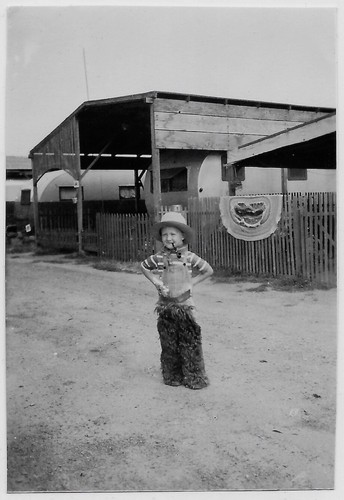 Vecchia foto ragazzo cowboy - ragazzo,