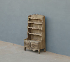 Piattaia scaffale mobile pensile a ripiani st.provenzale in noce, H 101,5 cm!