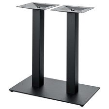 OM SHOWROOM Base Doppia Basamento In Acciaio Tavolo Da Bar Da Pranzo Ristorante