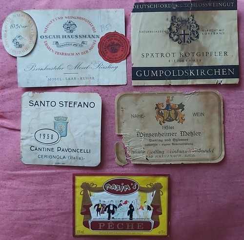 Lotto etichette vini - etichette,