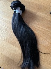 Capelli umani vergini cambogiani 12A lisci naturali 1B –14” 3 fasci / 150g