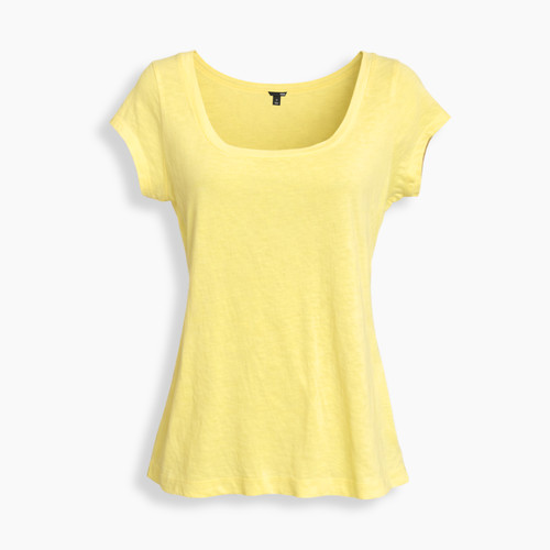 Shirt donna media - t-shirt, gialla