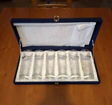 Servizio Bicchieri Argenti di Cristallo e Argento