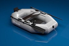 P-170 cm Mini Gommone (Grigio) con Fondo Trasparente Bengar Piko