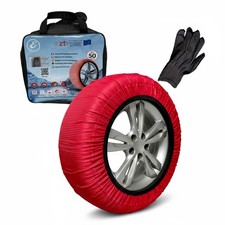 Calze da neve catene in tessuto omologate EN 16662-1 rapido montaggio auto XL