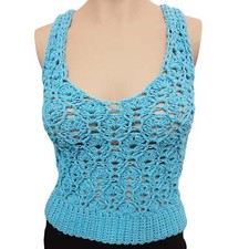 Top canotta donna artigianale