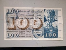 SVIZZERA 100 FRANCHI 5/1/1970  SPL