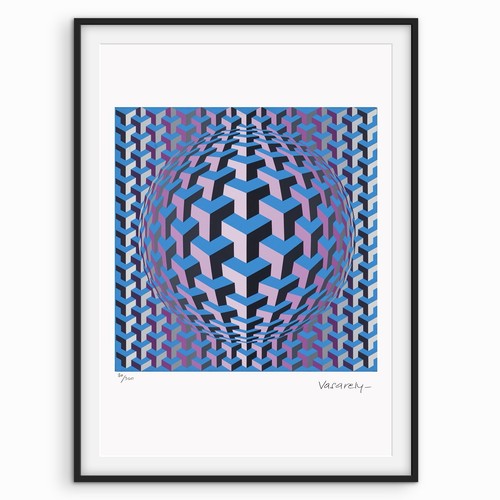 Firmato victor vasarely - victor,