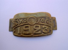 Plaque fiscale moto 1923 - , en