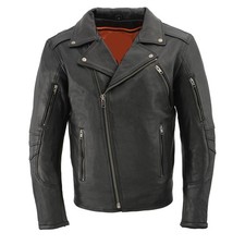 Giacca pelle biker Cafe Racer