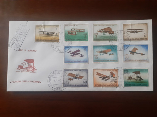 Fdc san marino 1962 storia - san,