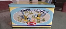 Scatola In Latta Gli Amici Del Mattino Pavesi 1984 Vuota Vintage Made In Italy
