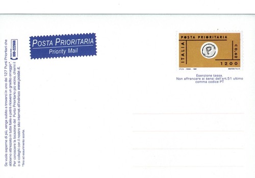 Italia 1999 cartolina postale - italia,