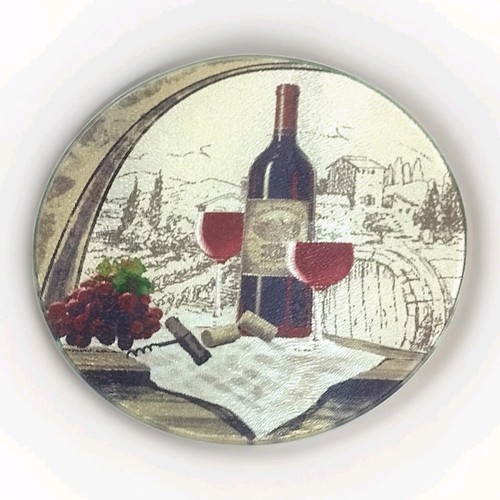 Tagliere rotondo vetro - tagliere,