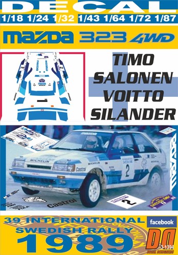 Decal mazda 323 4wd - 4wd, t.salonen
