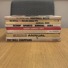 Scoop Roy Of The Rovers Score Annuali Calcio Vintage Anni 70-90 Lotto di 9
