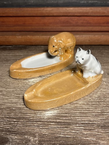Raro set posacenere elefante