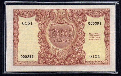 Cento 100 lire italia elmata - 100,