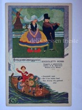 ZOCCOLETTI ROSSI Cherubini Mucci Bambini vecchia cartolina