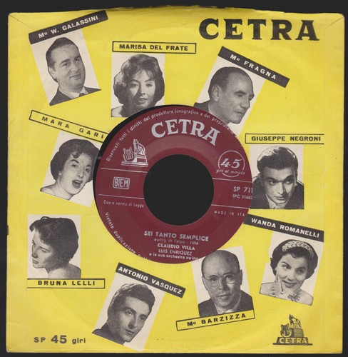 Claudio villa disco giri - 45,