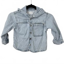 Giacca denim con cappuccio