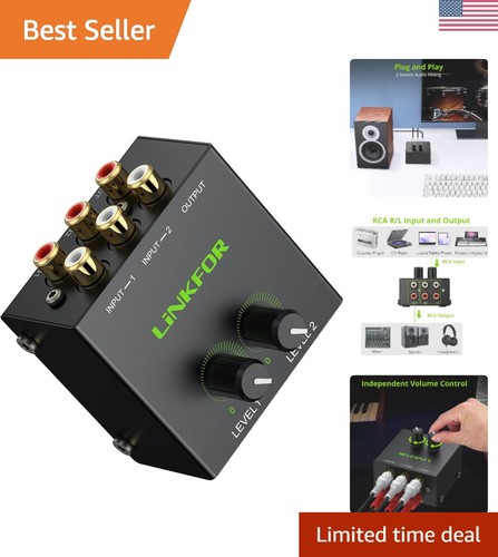 Mixer audio stereo - stereo, mini