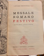 MESSALE ROMANO FESTIVO, LATINO- ITALIANO 1958