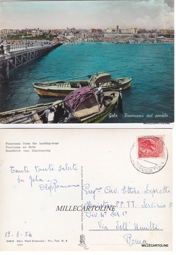 Gela panorama dal - panorama, pontile