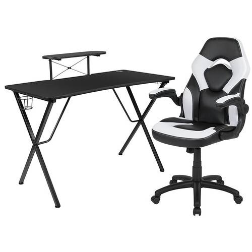 Scrivania gaming nera sedia - nera,