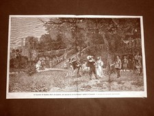 Castello di Haddon Hall nel Derbyshire invaso da soldati di Cromwell Castiglione