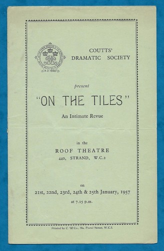 1957 programme coutt - 1957, bank