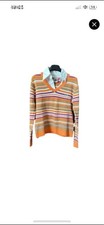 Maglione Lacoste donna tg. L/XL Multicolore Colletto Polo