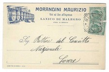 LANICO DI MALEGNO BRESCIA MORANDINI MAURIZIO VINI ED UVE VIAGGIATA 1911 FP #1128