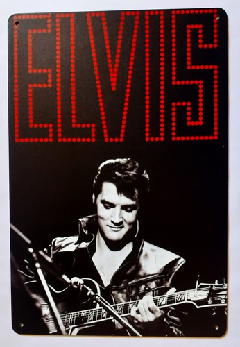 Plaque metal elvis presley - plaque, presley-